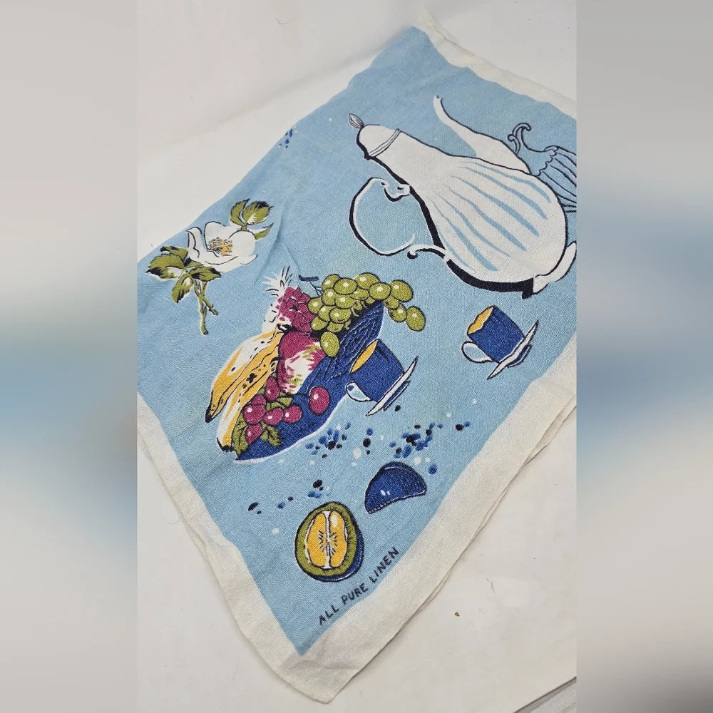Vtg‎ Lamont Irish pure linen kitchen tea towel cottagecore farmhouse, country